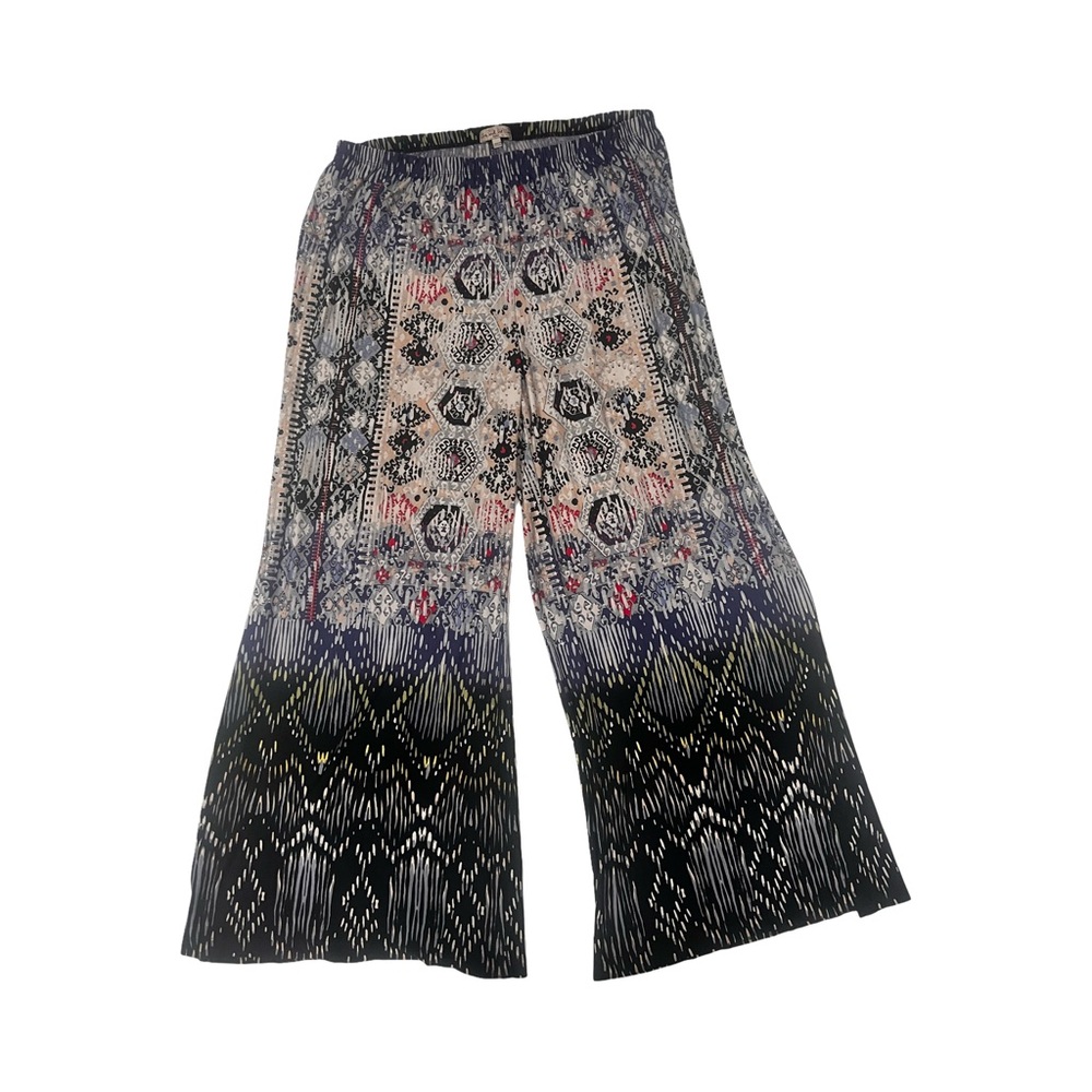 Live and Let Live Bohemian Wide-Leg Patterned Pants size 1X